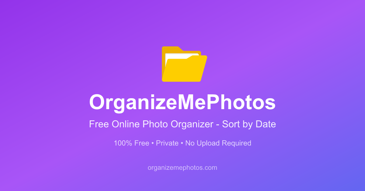 Free Photo Organizer - Instantly Sort Photos by Date | OrganizeMePhotos